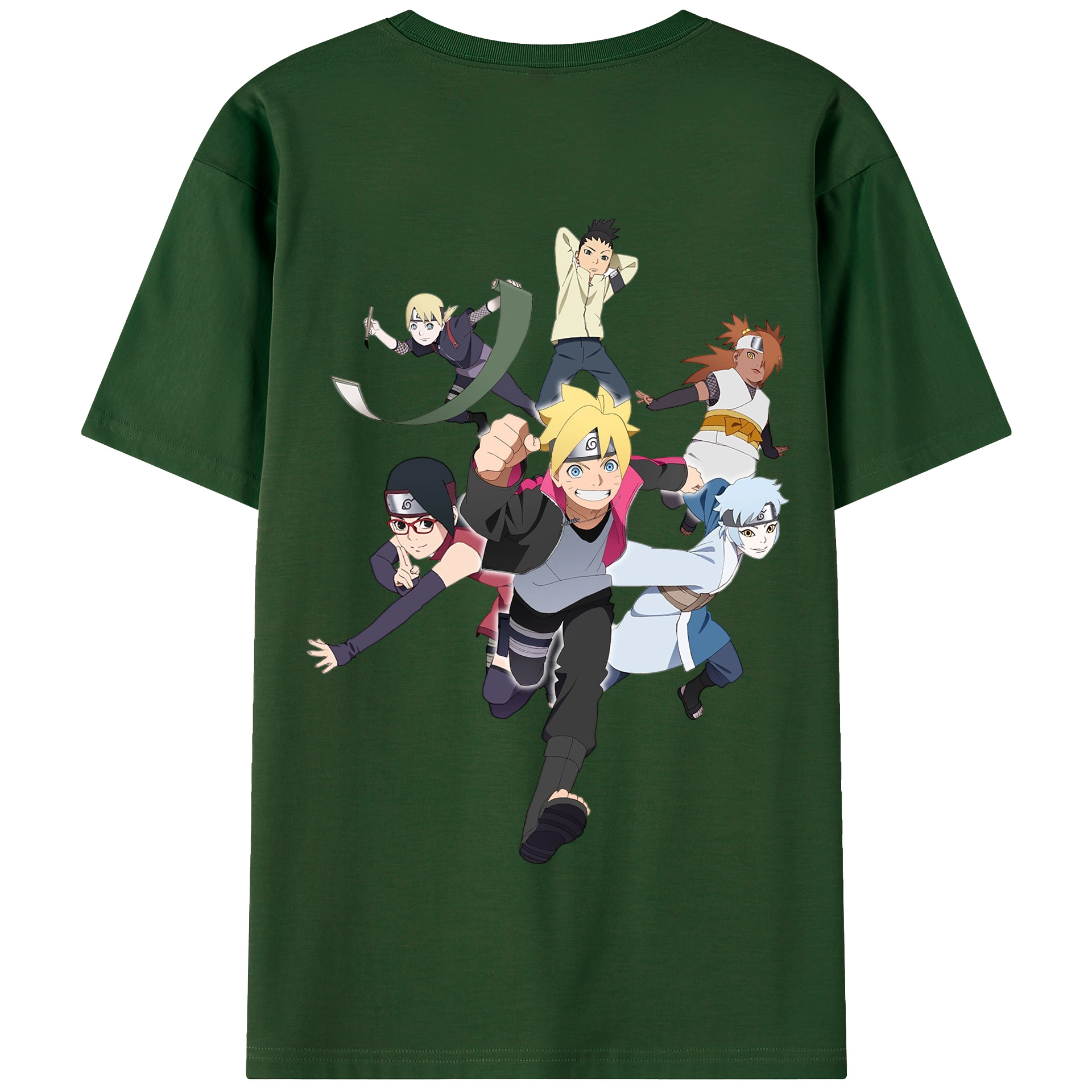 （画像用） NARUTO -ナルト- うずまき ボルト Uzumaki Boruto 綿100％半袖Tシャツ（背面プリント）